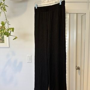 H&M elastic waistband black pants